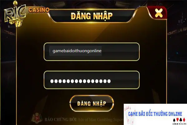 Đăng nhập Ric Win gamebaidoithuongonlinelive
