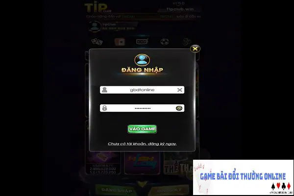 Đăng nhập Tip Club gamebaidoithuongonlinelive