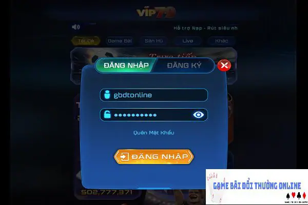 Đăng nhập Vip79 gamebaidoithuongonlinelive