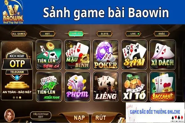 Kho game Baowin gamebaidoithuongonlinelive