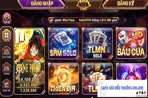 Kho game VuaClub gamebaidoithuongonlinelive
