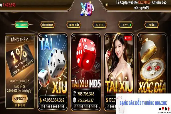 Kho game X8 Club gamebaionline