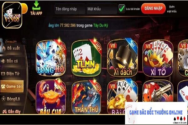 Cổng game VN68 gamebaionline