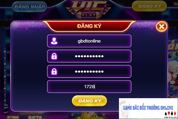 Đăng ký Vic Play gamebaionline