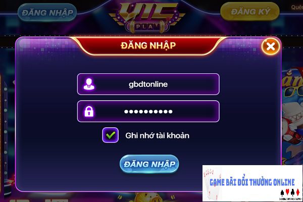Đăng nhập Vic Play gamebaionline