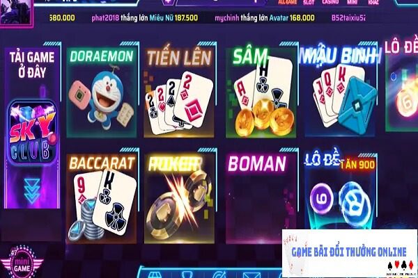 Kho game SkyClub gamebaionline
