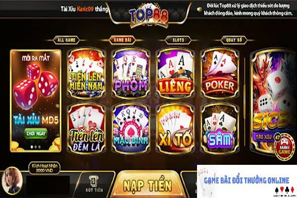 Top88 lừa đảo hay không gamebaidoithuongonlinelive