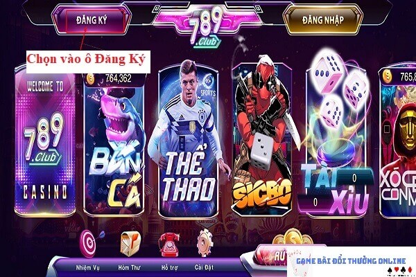 Đăng ký 789Club trên android gamebaionline247.com6