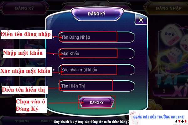 Đăng ký 789Club trên android gamebaionline247.com7