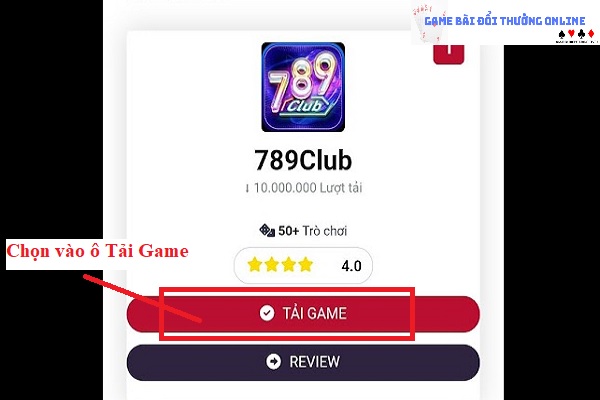 Đăng ký 789Club trên android gamebaionline247.com