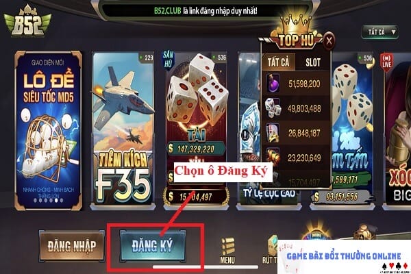 Đăng ký B52 iOS gamebaionline247.com4