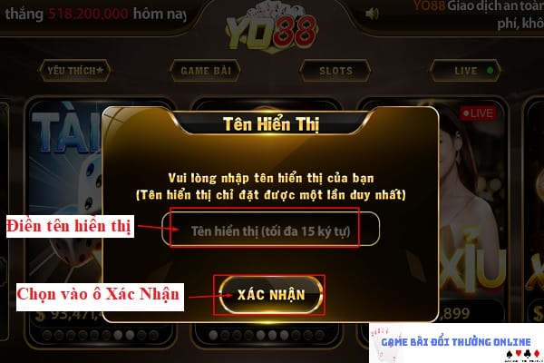 Đăng ký game bài Yo88 gamebaionline247.com2