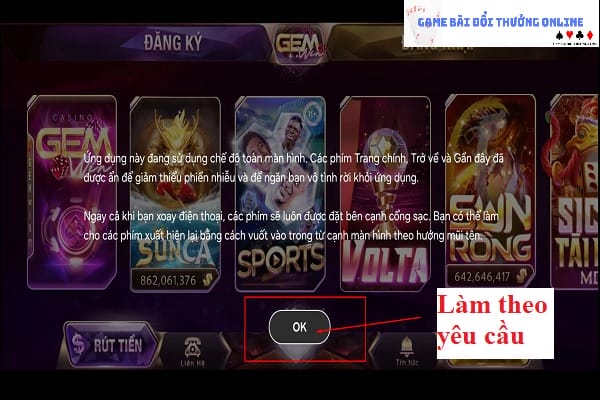 Đăng ký Gemwin android gamebaionline247.com