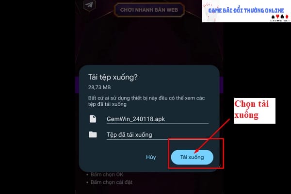 Đăng ký Gemwin android gamebaionline247.com