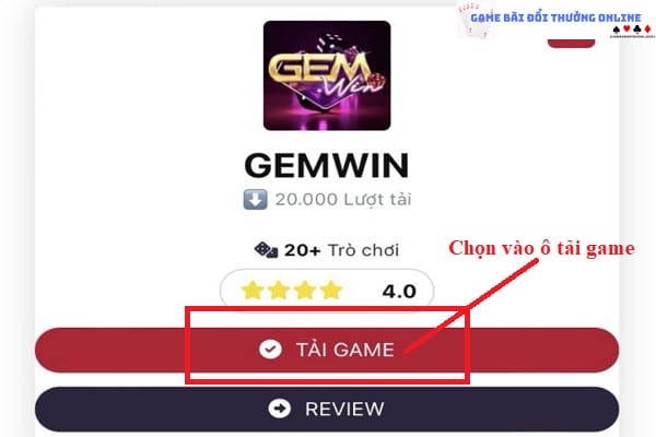 Đăng ký Gemwin trên PC gamebaionline247.com