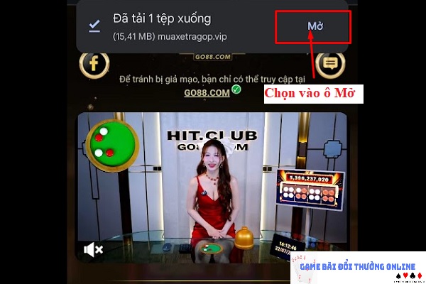 Đăng ký Go88 trên android gamebaionline247.com3