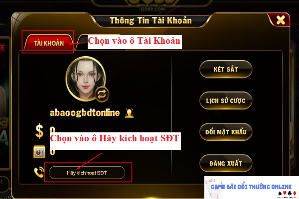 Đăng ký Go88 trên PC gamebaionline247.com6