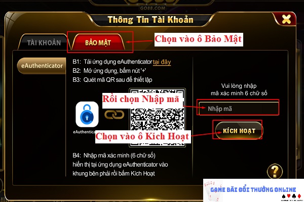 Đăng ký Go88 trên PC gamebaionline247.com7