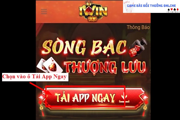 Đăng ký iWin trên android gamebaionline247.com1