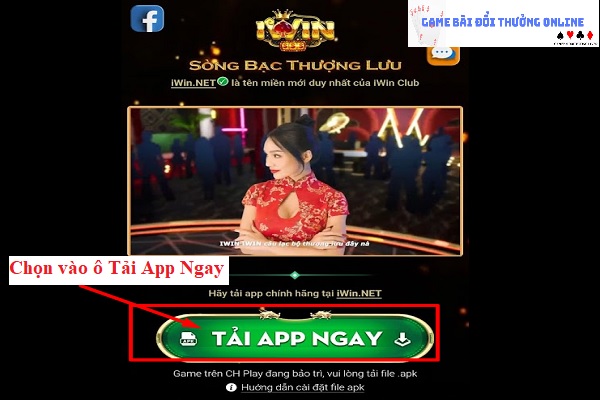 Đăng ký iWin trên android gamebaionline247.com2