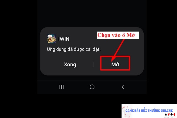 Đăng ký iWin trên android gamebaionline247.com6