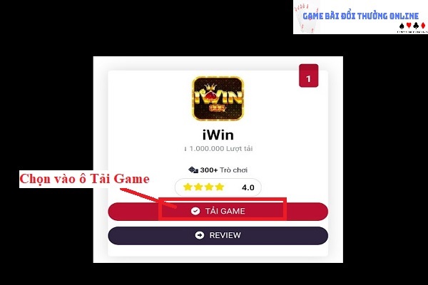 Đăng ký iWin trên android gamebaionline247.com