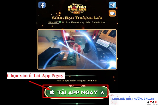Đăng ký iWin trên iOS gamebaionline247.com2
