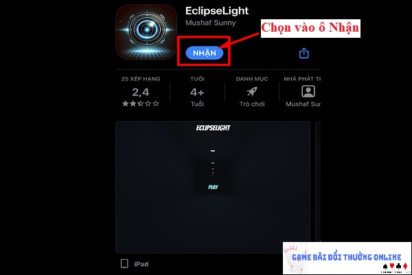 Đăng ký iWin trên iOS gamebaionline247.com3