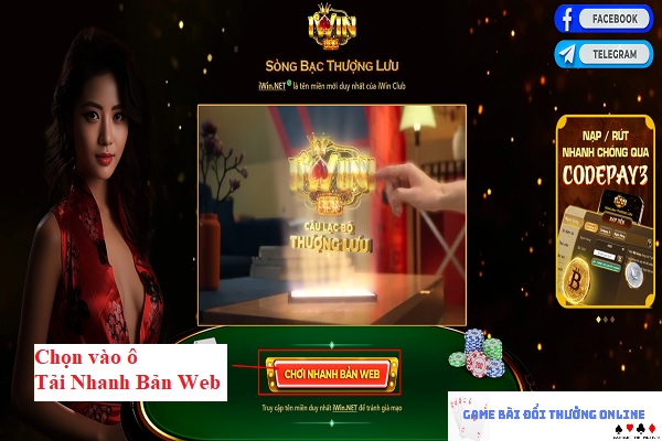 Đăng ký iWin trên PC gamebaionline247.com2