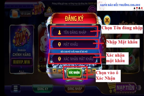 Đăng ký Rikvip Android gamebaionline247.com7