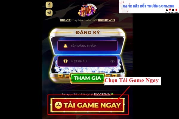 Đăng ký Rikvip iOS gamebaionline247.com1