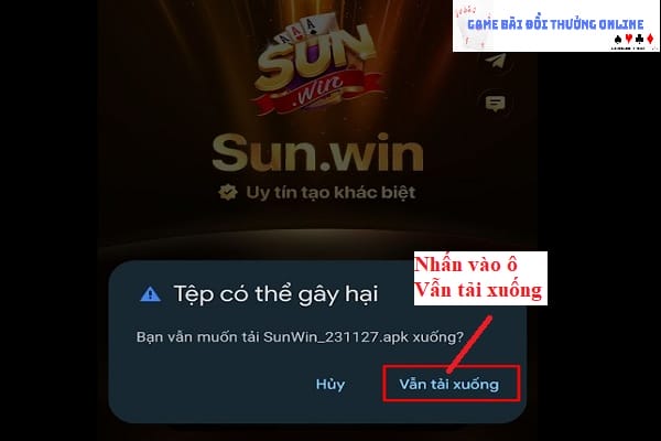 Đăng ký Sunwin android gamebaionline247.com3