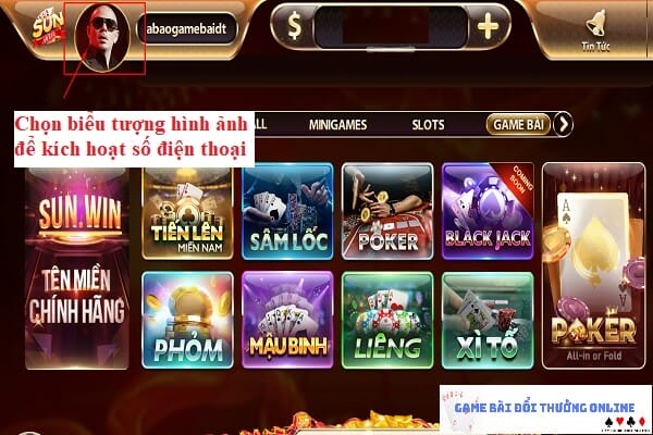Đăng ký Sunwin gamebaionline247.com5