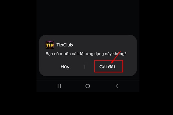 Đăng ký Tip Club trên android gamebaionline247.com3