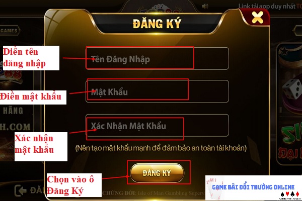 Đăng ký Top88 trên android gamebaionline247.com7