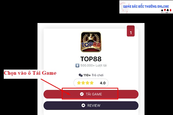 Đăng ký Top88 trên ios gamebaionline247.com