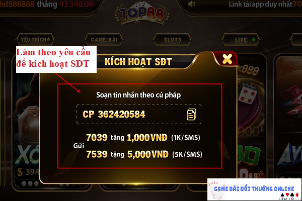 Đăng ký Top88 trên PC gamebaionline247.com5