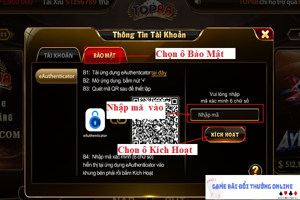 Đăng ký Top88 trên PC gamebaionline247.com7
