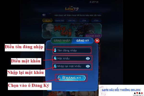 Đăng ký Win79 trên PC gamebaionline247.com3