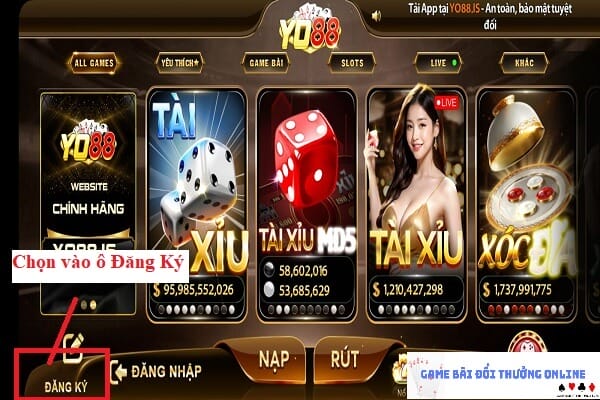 Đăng ký Yo88 Android gamebaionline247.com4