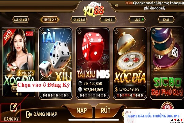 Đăng ký Yo88 iOS gamebaionline247.com4