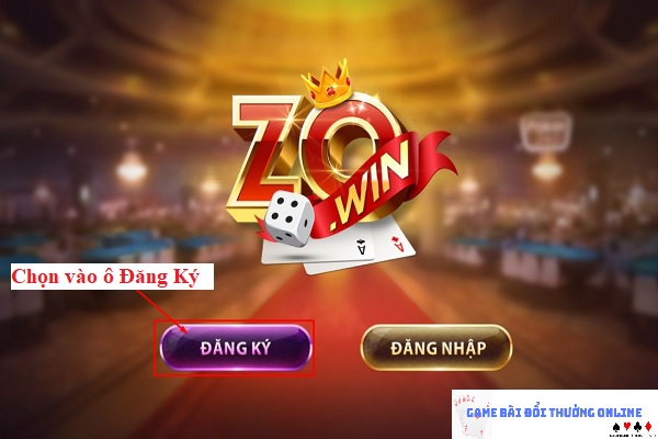 Đăng ký Zowin trên android gamebaionline247.com5