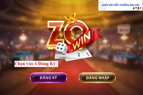 Đăng ký Zowin trên iOS gamebaionline247.com3