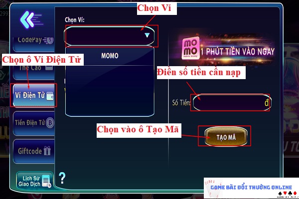 Hướng dẫn nạp xu 789Club4