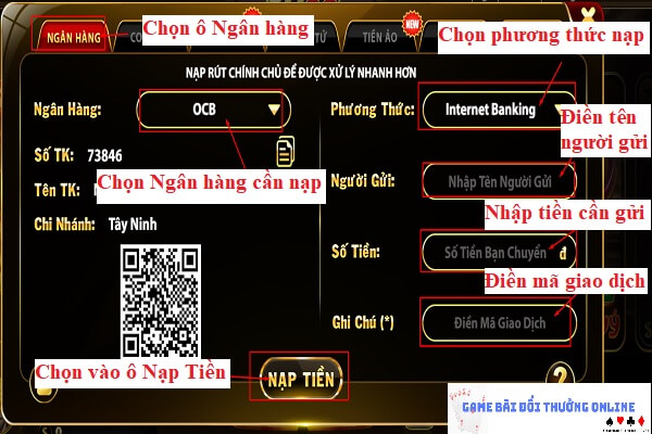hướng dẫn nạp điểm vào tài khoản YO882