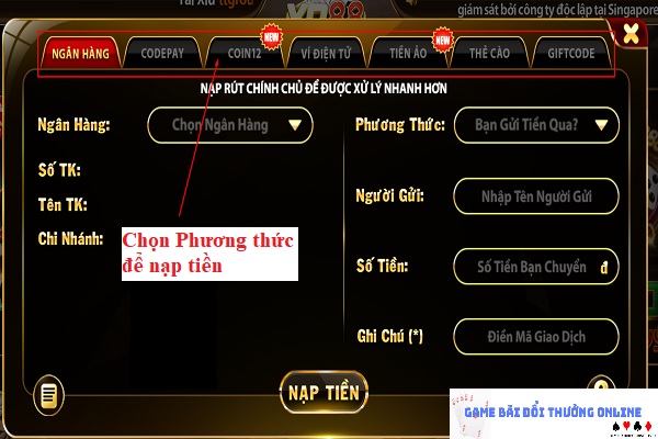 hướng dẫn nạp điểm vào tài khoản YO881