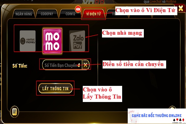 hướng dẫn nạp điểm vào tài khoản YO885