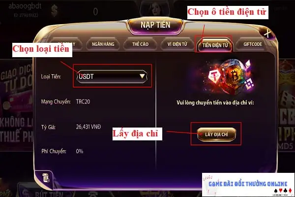 Nạp tiền Gemwin PC gamebaidoithuongonlinelive