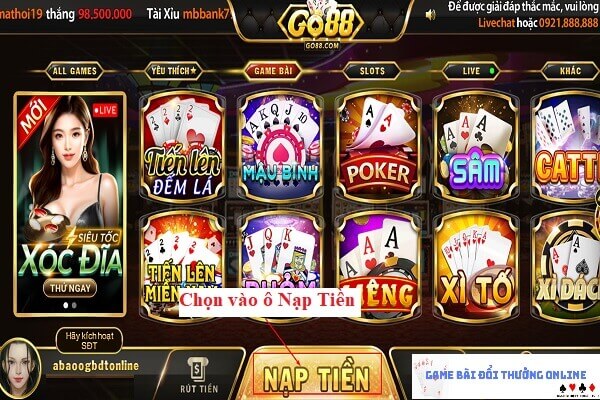 Hướng dẫn thêm điểm Go88 