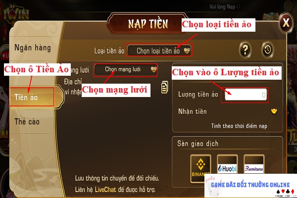 Hướng dẫn thêm điểm vào tài khoản iWin4